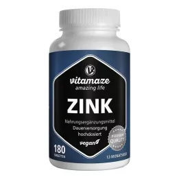 ZINK 25 mg veganske tablete z visokim odmerkom, 180 kosov