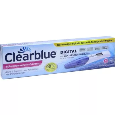 CLEARBLUE Test nosečnosti z določitvijo tedna, 1 kos