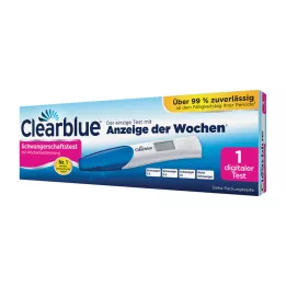 CLEARBLUE Test nosečnosti z določitvijo tedna, 1 kos