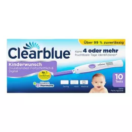 CLEARBLUE Ovulacijski test napredni &amp; digitalni, 10 kosov