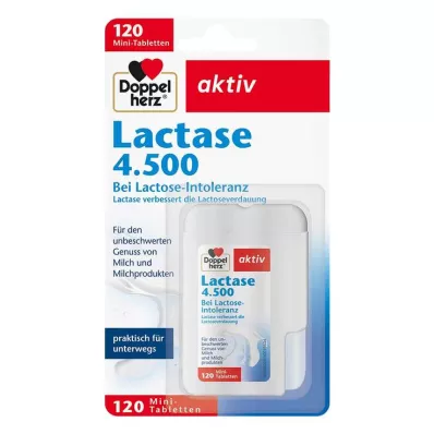 DOPPELHERZ Laktaza 4.500 tablet, 120 kapsul