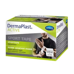 DERMAPLAST Aktivni športni trak 3,75 cmx7 m bel, 1 kos
