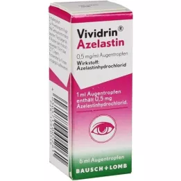 VIVIDRIN Azelastin 0,5 mg/ml kapljice za oči, 6 ml
