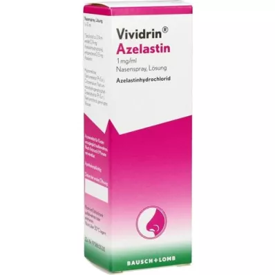 VIVIDRIN Azelastin 1 mg/ml, raztopina za pršilo za nos, 10 ml