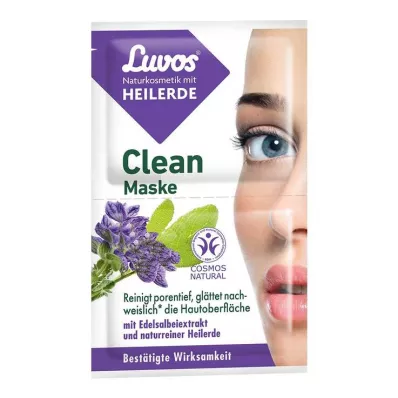 LUVOS Čista maska iz zdravilne gline, naravna kozmetika, 2X7,5 ml