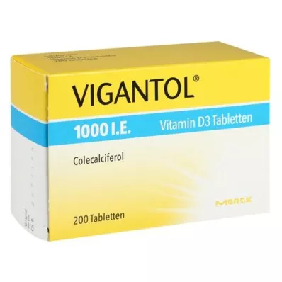 VIGANTOL 1.000 I.U. Vitamin D3 tablete, 200 kapsul