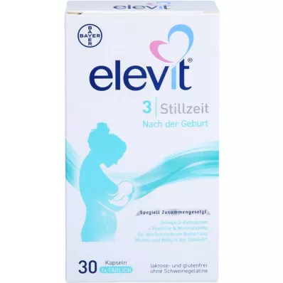 ELEVIT 3 mehke kapsule za dojenje, 30 kosov