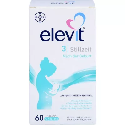 ELEVIT 3 mehke kapsule za dojenje, 60 kosov