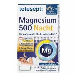 TETESEPT Magnezij 500 nočnih tablet, 30 kapsul