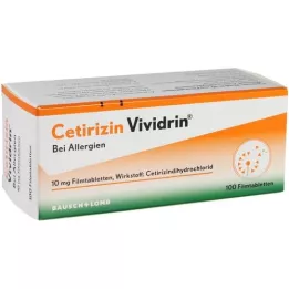 CETIRIZIN Vividrin 10 mg filmsko obložene tablete, 100 kosov