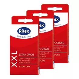 RITEX XXL Sveženj kondomov, 24 kosov