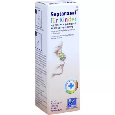 SEPTANASAL za otroke 0,5 mg/ml + 50 mg/ml nosno pršilo, 10 ml