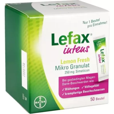 LEFAX intenzivni Lemon Fresh Micro Granule 250 mg Sim, 50 kosov