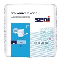 SENI Active Classic inkontinenčne hlačke za enkratno uporabo L, 30 kosov