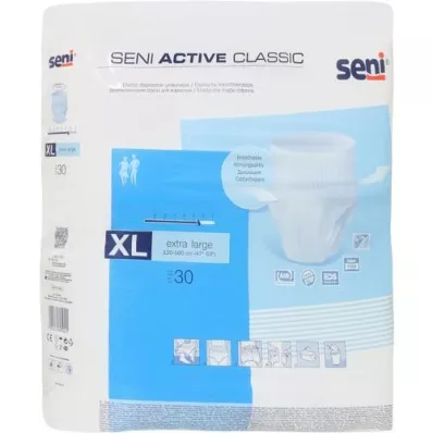 SENI Active Classic inkontinenčne hlačke za enkratno uporabo XL, 30 kosov