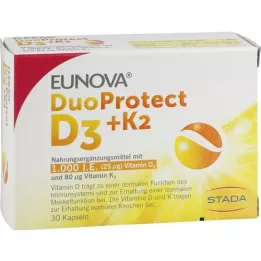 EUNOVA DuoProtect D3+K2 1000 I.U./80 μg kapsule, 30 kosov