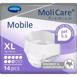 MOLICARE Kapljice Premium Mobile 8 velikosti XL, 14 kosov