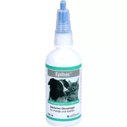 EPIBAC alkalna raztopina za čiščenje ušes za pse/mačke, 100 ml