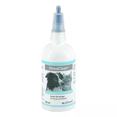 HEXOCLEAN Kislinsko čistilo za ušesa za pse in mačke, 150 ml HEXOCLEAN Kislinsko čistilo za ušesa za pse in mačke, 150 ml