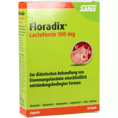 FLORADIX Laktoferin 100 mg kapsule, 30 kosov