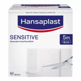 HANSAPLAST Občutljivi obliži 8 cmx5 m, zvitek, 1 kos