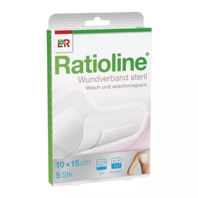 RATIOLINE Obloga za rane 15x10 cm, sterilna, 5 kosov RATIOLINE Obloga za rane 15x10 cm, sterilna, 5 kosov
