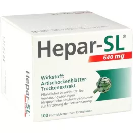 HEPAR-SL 640 mg filmsko obložene tablete, 100 kosov