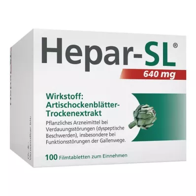 HEPAR-SL 640 mg filmsko obložene tablete, 100 kosov