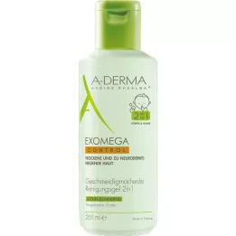 A-DERMA EXOMEGA CONTROL Gel za čiščenje 2v1, 200 ml