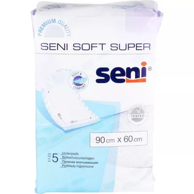 SENI Zaščitna blazina Soft Super 90x60 cm, 5 kosov