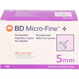 BD MICRO-FINE+ Igle za peresa 0,25x5 mm, 100 kosov
