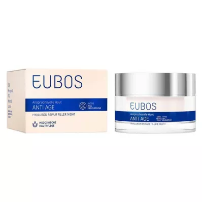 EUBOS ANTI-AGE Nočna krema Hyaluron Repair Filler, 50 ml