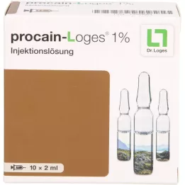 PROCAIN-Loges 1 % raztopina za injiciranje, ampule, 10X2 ml