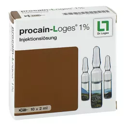 PROCAIN-Loges 1 % raztopina za injiciranje, ampule, 10X2 ml