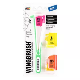 WINGBRUSH Nosilec začetnega kompleta s 3 ščetkami, 1 kos