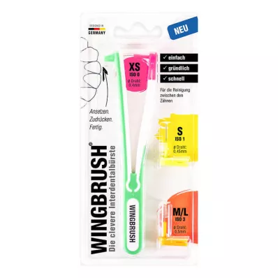 WINGBRUSH Nosilec začetnega kompleta s 3 ščetkami, 1 kos WINGBRUSH Nosilec začetnega kompleta s 3 ščetkami, 1 kos