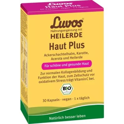 LUVOS Zdravilna zemlja Organic Skin Plus kapsule, 30 kapsul