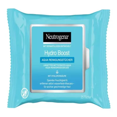 NEUTROGENA Čistilni robčki Hydro Boost Aqua, 25 kosov