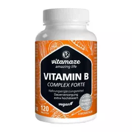 VITAMIN B COMPLEX veganske tablete z visokim odmerkom, 120 kosov