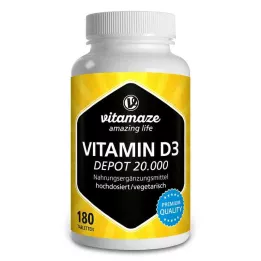 VITAMIN D3 20.000 I.U. Depot tablete z visokim odmerkom, 180 kosov