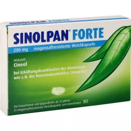 SINOLPAN forte 200 mg enterično obložene mehke kapsule, 21 kosov