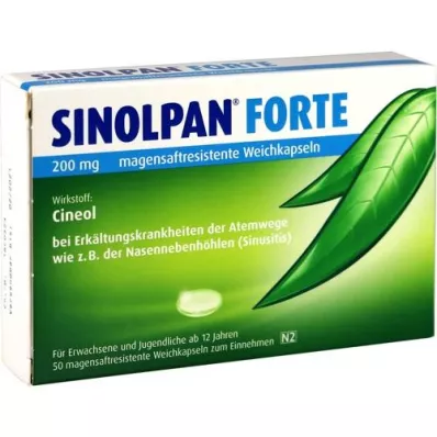 SINOLPAN forte 200 mg enterično obložene mehke kapsule, 50 kosov