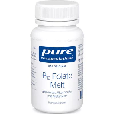 PURE ENCAPSULATIONS B12 Folate melt pastilke, 90 kosov