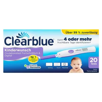 Clearblue Ovulation Test Advanced & Digital, 20 kos Clearblue Ovulation Test Advanced & Digital, 20 kos