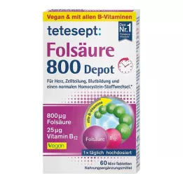 TETESEPT Folna kislina 800 depotnih tablet, 60 kapsul