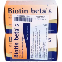 BIOTIN BETA 5 tablet, 200 kosov