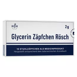 GLYCERIN ZÄPFCHEN Rösch 2 g proti zaprtju, 10 kosov