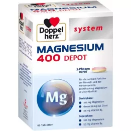 DOPPELHERZ Magnezij 400 Depot sistemske tablete, 60 kapsul