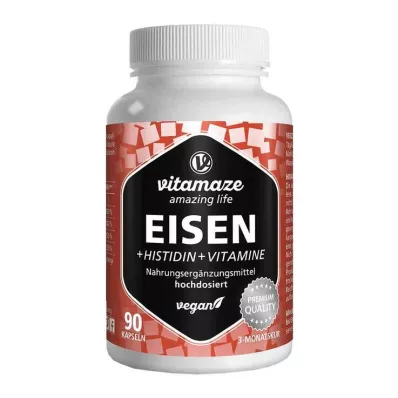 EISEN 20 mg + histidin + vitamini C/B9/B12, 90 kapsul