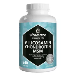 GLUCOSAMIN CHONDROITIN MSM Vitamin C kapsule, 240 kapsul